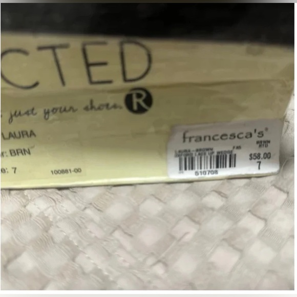 Restricted Brown Cutout Lace-Up Heels – Vintage Inspired Size 7 - Picture 4 of 4